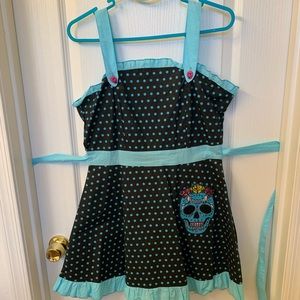Sugar Skull dress. Size M. Rockabilly.